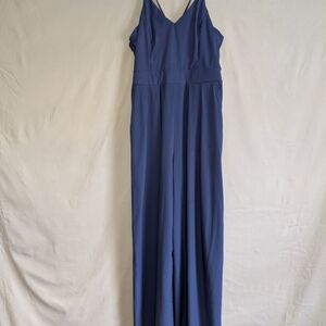 Breezeful Wide Leg Quick Dry Casual Slip Jumpsuit with Pockets-Easy Peezy Sz L